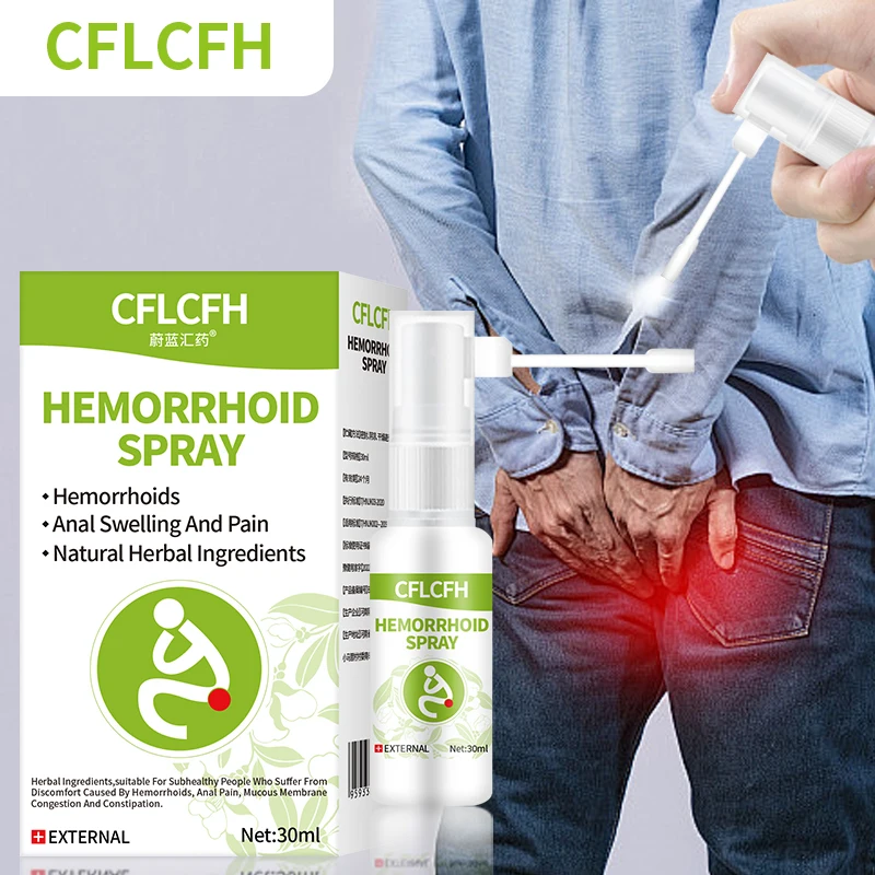 Лечение геморроя травяной спрей для удаления боли при анальной трещине и