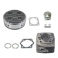 sthus upgrade cnc silver cylinder head cylinderpiston for 80cc motorized bicycle bike