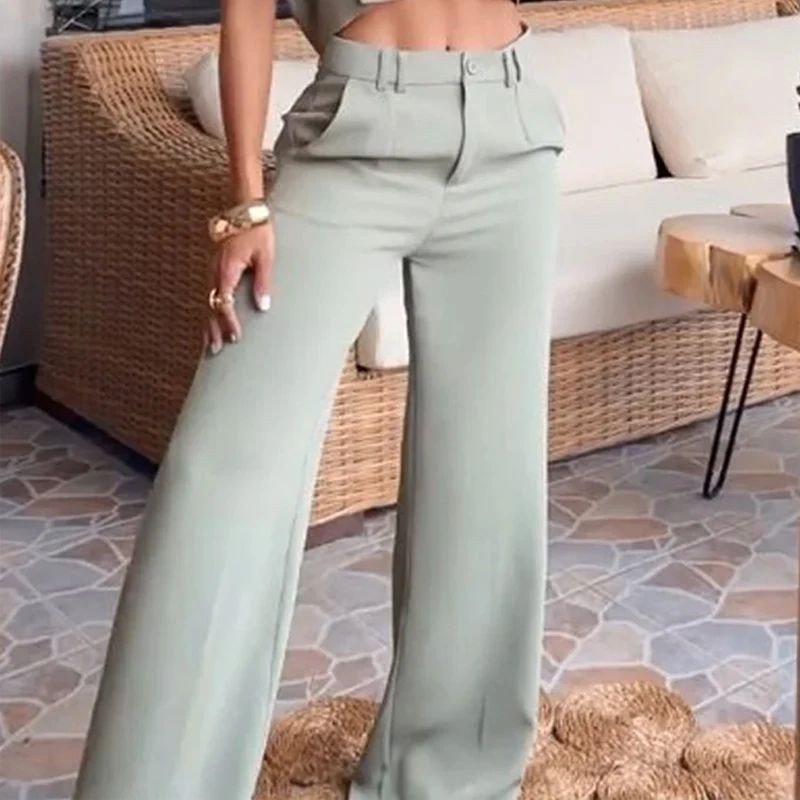 Женский комплект из двух предметов Wefads модный летний однотонный топ без рукавов