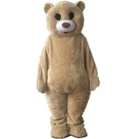 dancing bear adult plush costume one piece suit brown full body mascot costume party event carnival hot sale