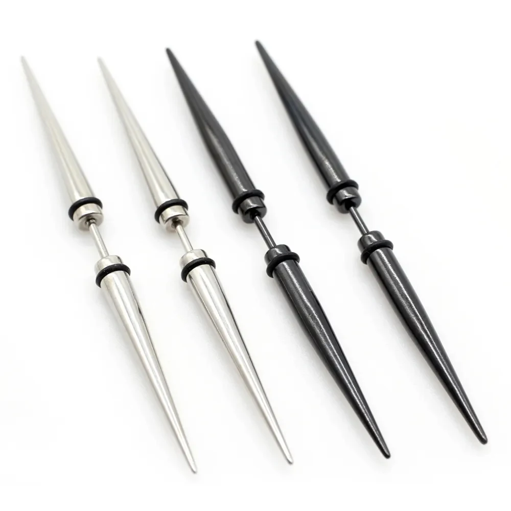 

Серьги-гвоздики унисекс в готическом стиле, штанга из нержавеющей стали с шипами в стиле панк, штанга, пирсинг для ушей для мужчин и женщин, ювелирные изделия, 2 шт.