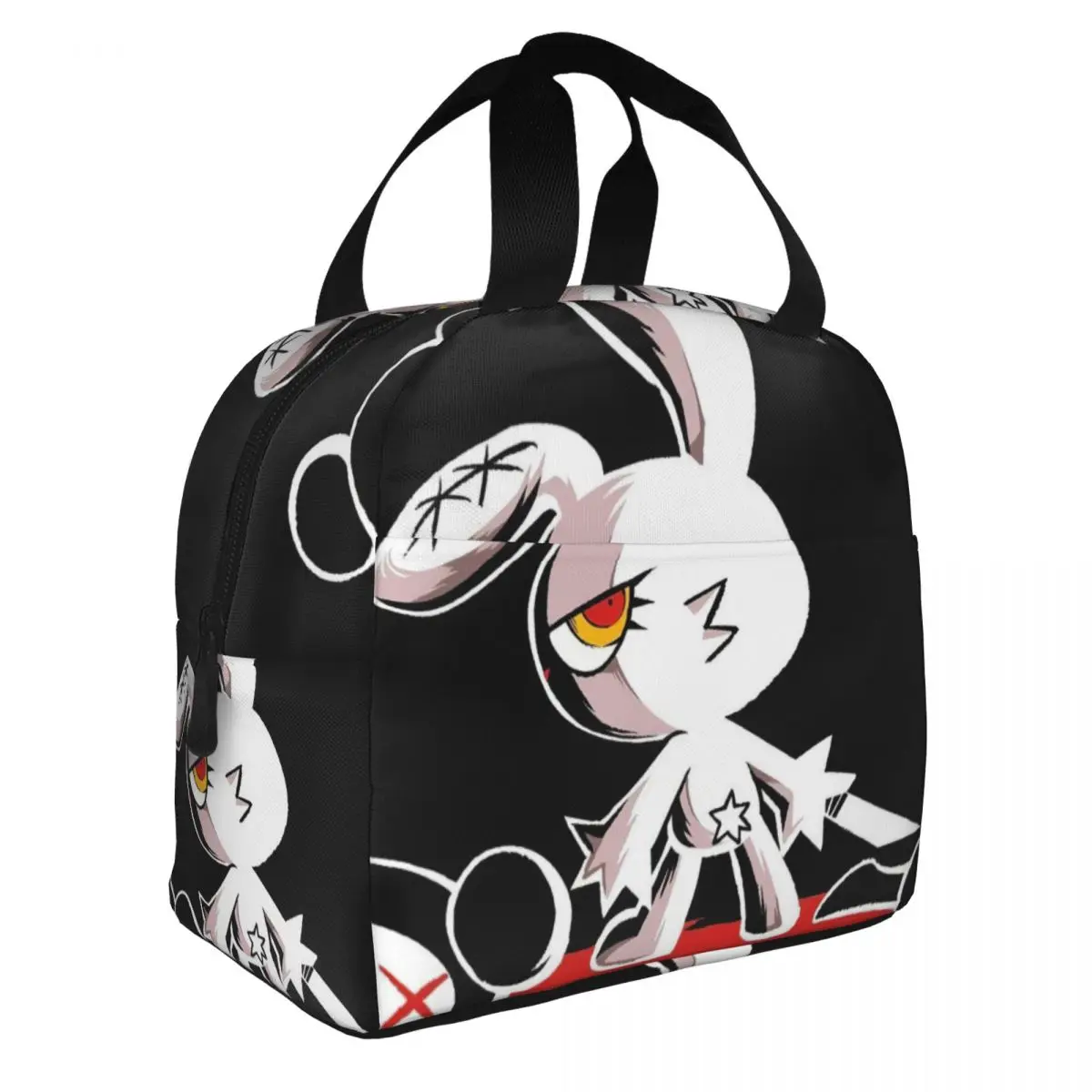 Bloody Bunny The Game Lunch Bento Bags Portable Aluminum Foil thickened Thermal Cloth Lunch Bag for Women Men Boy