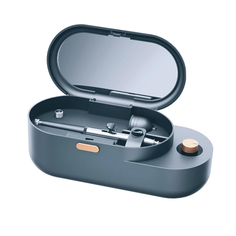 

Professional Makeup Airbrush Kit - Advanced Airbrush Makeup Machine Portable Airbrush Foundation Double Air Compressor Fast Swit