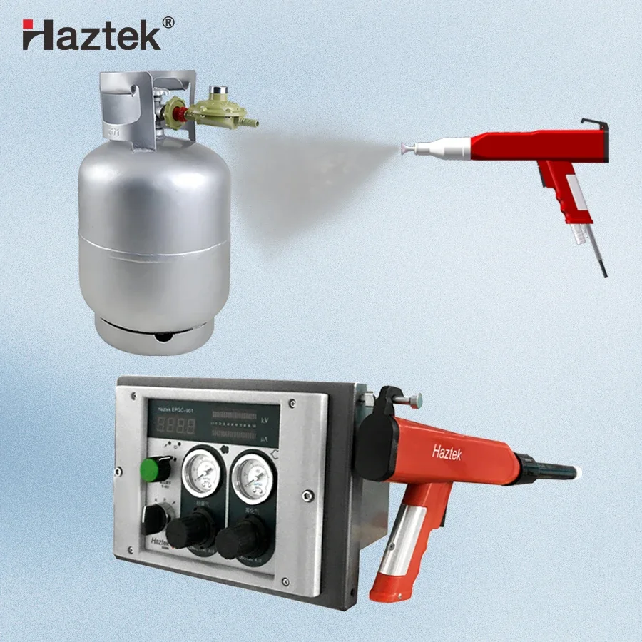 Haztek Airport G un Ga s Цилиндрическая машина для порошкового покрытия Оборудование