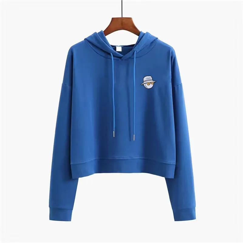 Autumn Women Golf Wear 2022 Long Sleeve T-Shirts Golf Hoodie Golf Sweatshirt Ladies Golf Clothing Women Sports Horse Golf Tennis