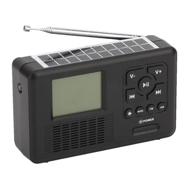 

Портативный радиоприемник DAB, радио с фонарь ком и функцией солнечной зарядки, аварийный радиоприемник с синими зубьями