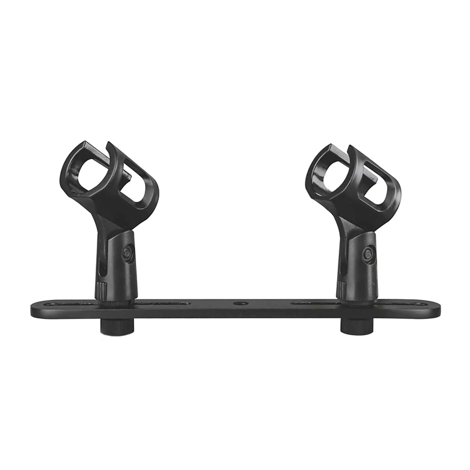 

Sturdy Aluminum Construction Microphone Mounting Bar Professional Stable Adjustable Smooth Easy Install For Stage Double Head