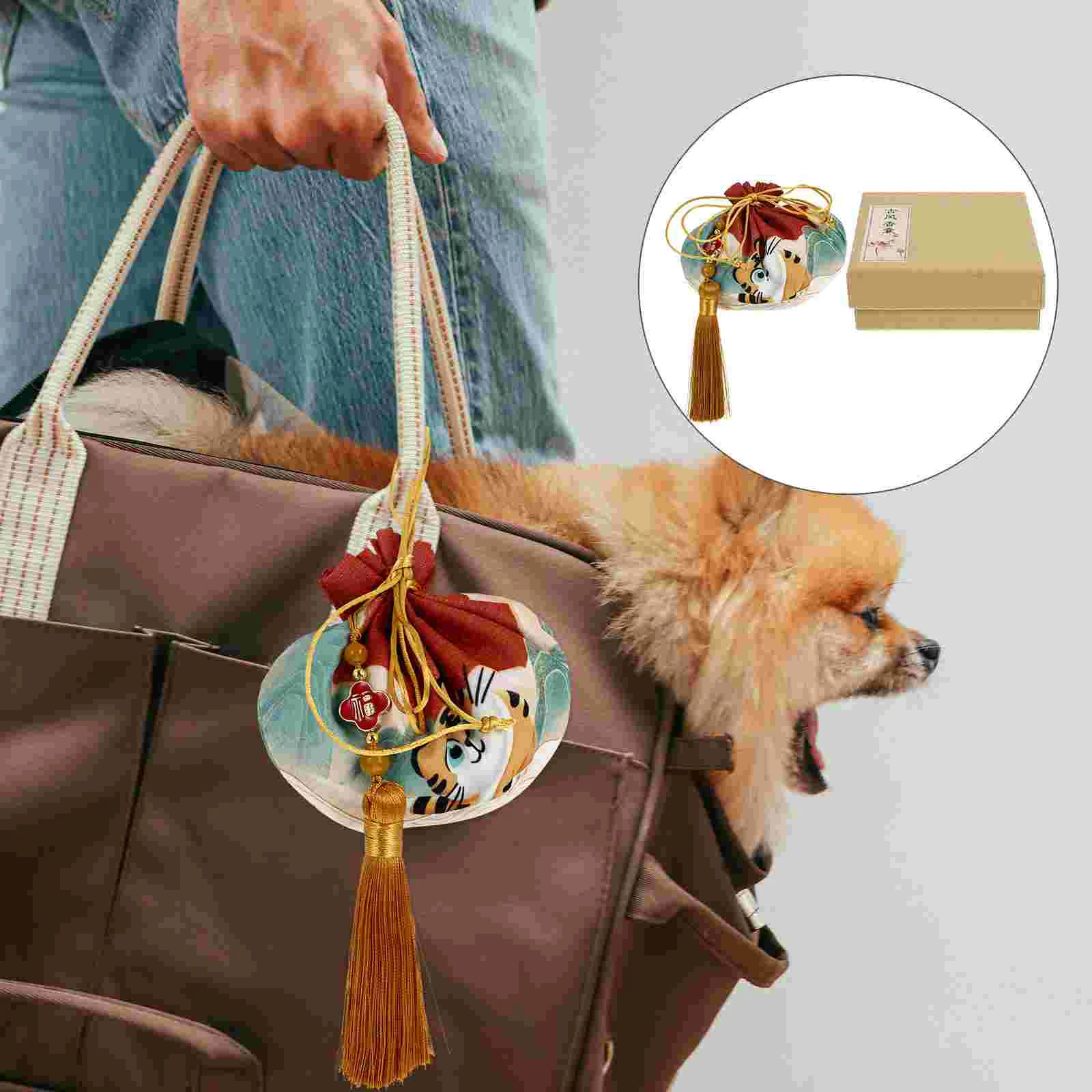 

1 Set of Tiger Stuffed Hanging Sachet Adorable Tiger Sachet New Year Gift