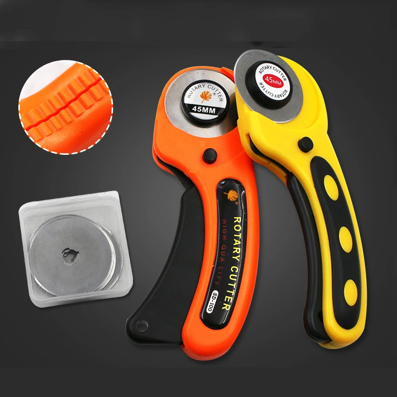 Вращающийся резак для кожи 45 мм инструмент резки нож ткани круговое лезвие