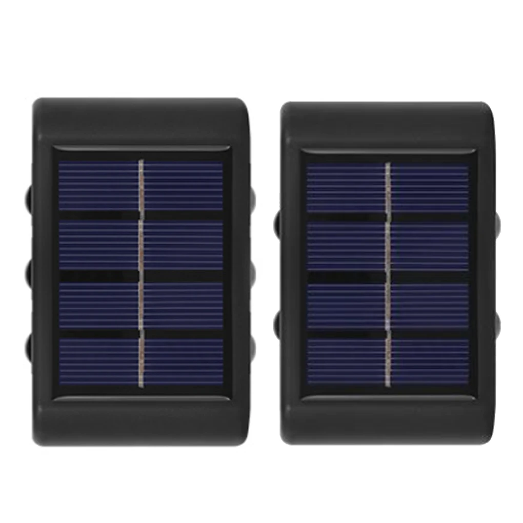 

Настенный декоративный светильник на солнечной батарее, перезаряжаемая лампа с выключателем ВКЛ./ВЫКЛ., 6 белых лампочек, 2 шт.