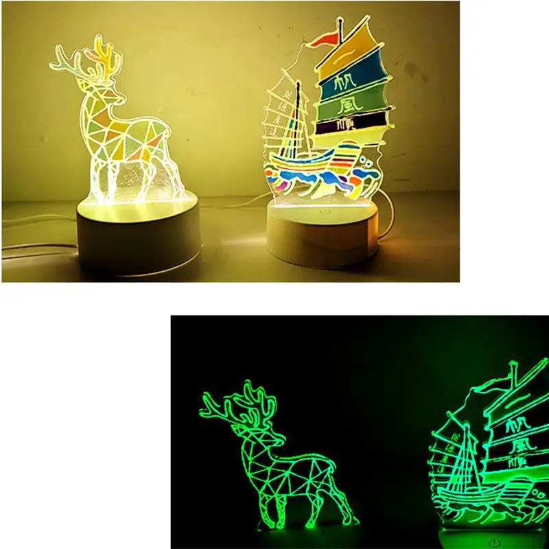 3D светящийся УФ-смоляный клей кристаллический крючок инструмент для укладки