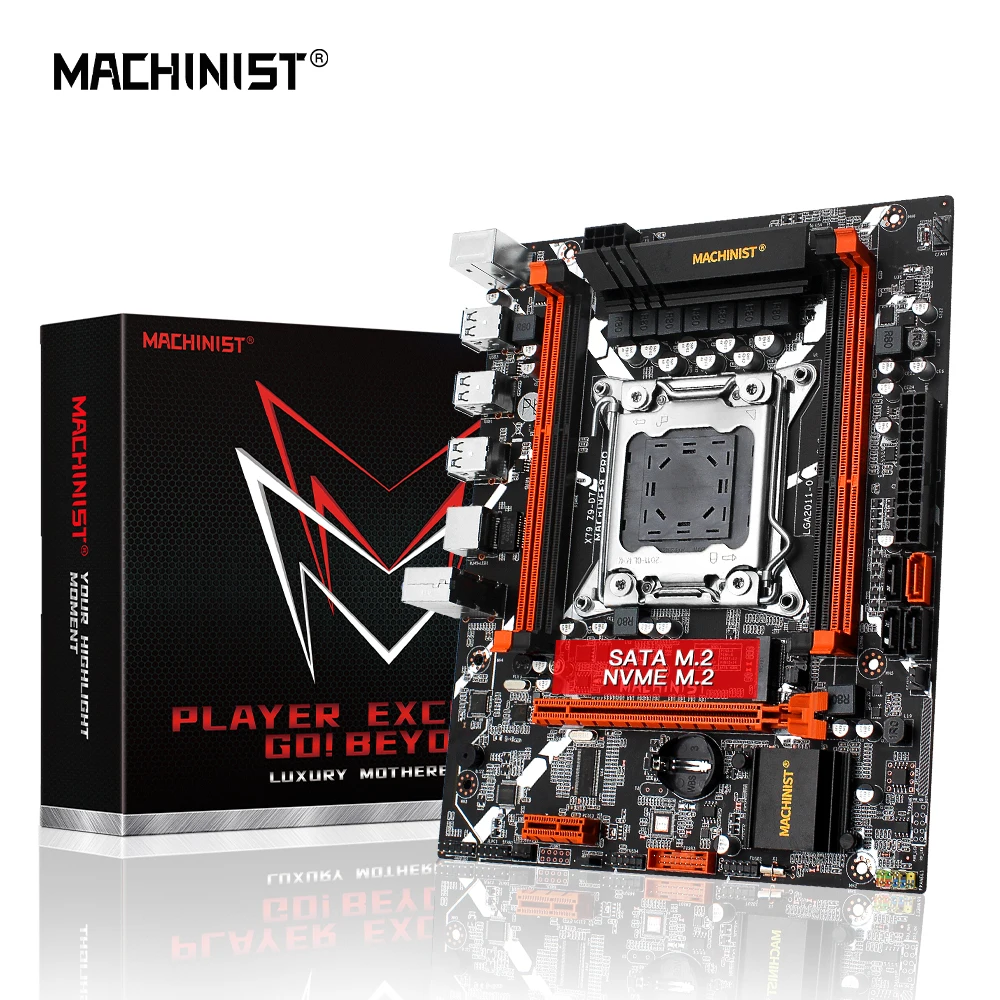 MACHINIST X79 материнская плата с поддержкой Xeon E5 2650 2670 V2 V1 ЦПУ процессор LGA 2011 DDR3 ECCNON-ECC оперативная память SATA 3,0 NVME M.2 D7