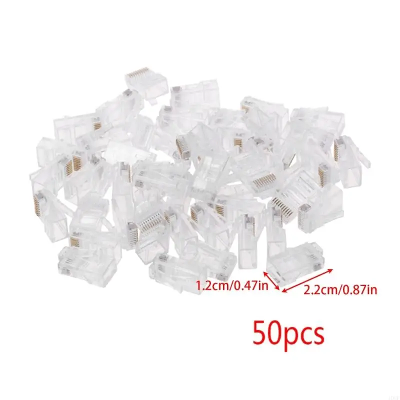 103f 50pcs 10p10c RJ45 RJ48 RJ50 CAT5E UTP Ethernet Swint Модульная кристаллическая заглушка 10-контактный