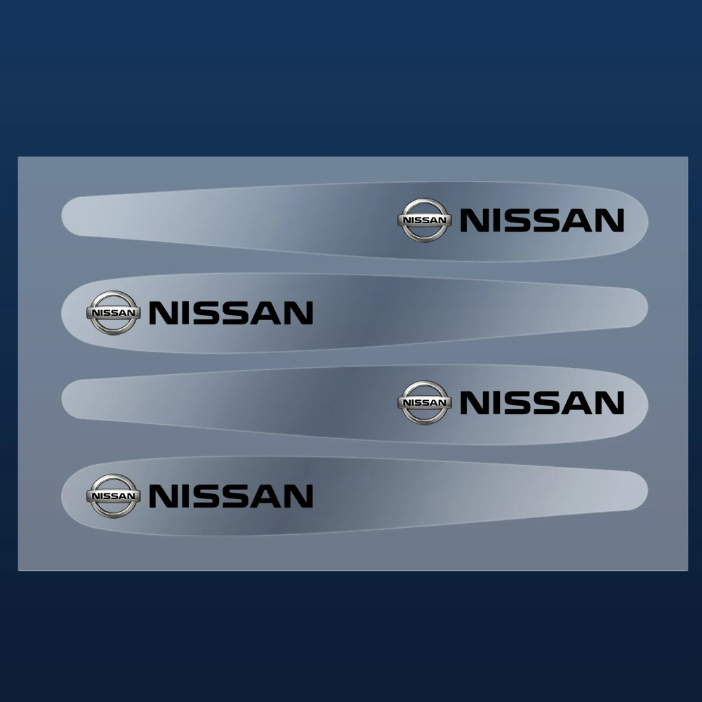 

4/8 шт., ПВХ автомобильная дверная ручка, чаша, наклейка против царапин, наклейка для Nissan Micra Patrol Livina Note Qashqai Sunny Ariya Kicks Nismo