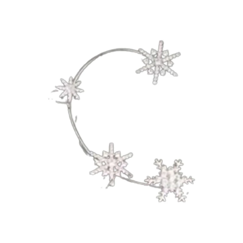 

Рождественские алмазные и циркониевые серьги без отверстий, элегантные клипсы для ушей, безболезненная бижутерия, подарок для женщин