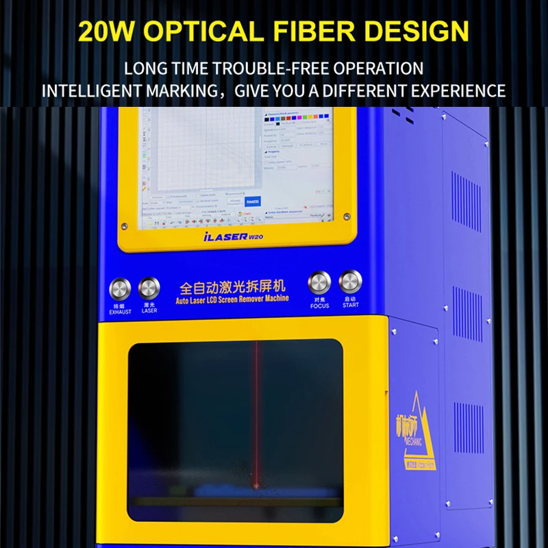 Прибор для удаления ЖК-экрана MECHANIC Ilaser 20 Вт принт слов логотип изображения