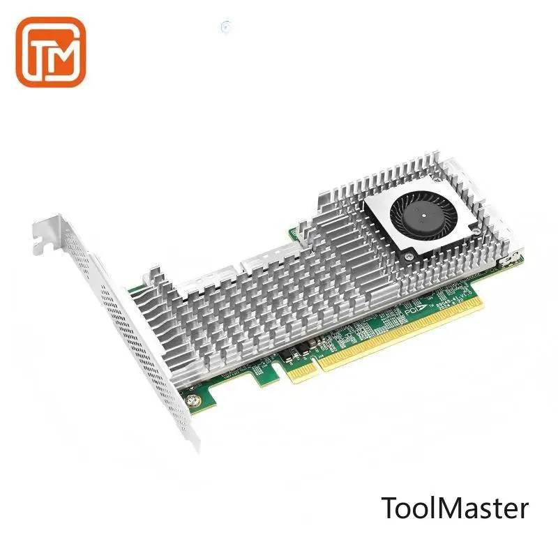 Фото 【Горячая распродажа】AvaCoreLRSV9500-4I A PCIe5.0 X16 — 4-портовый адаптер-переключатель MCIO 8I NVMe на базе Broadcom PEX89048, два варианта для расширения №1