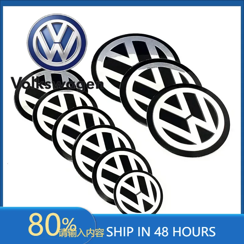 Фото Для VOLKSWAGEN VW Volkswagen, 4 шт., 45 мм, 56 мм, 60 мм, 65 мм, 70 мм, 75 мм, 90 мм, наклейки-эмблемы на центральные части колесных дисков, заглушки для дисков, колпачки ступиц, накладки на ступицы №1