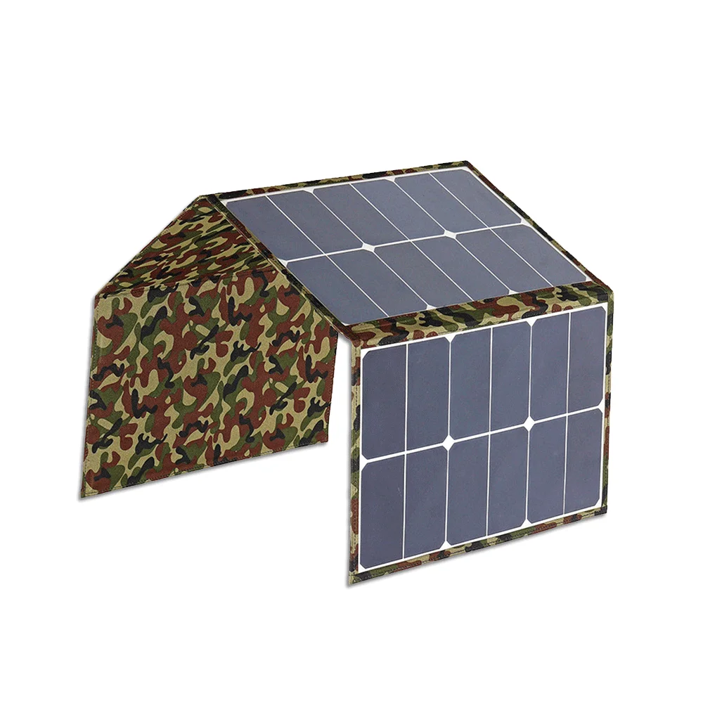 solar panel sunpower 80w solar cell charger phone tablet laptop emergency charging outdoor solar plate portable 4 foldable bag free global shipping