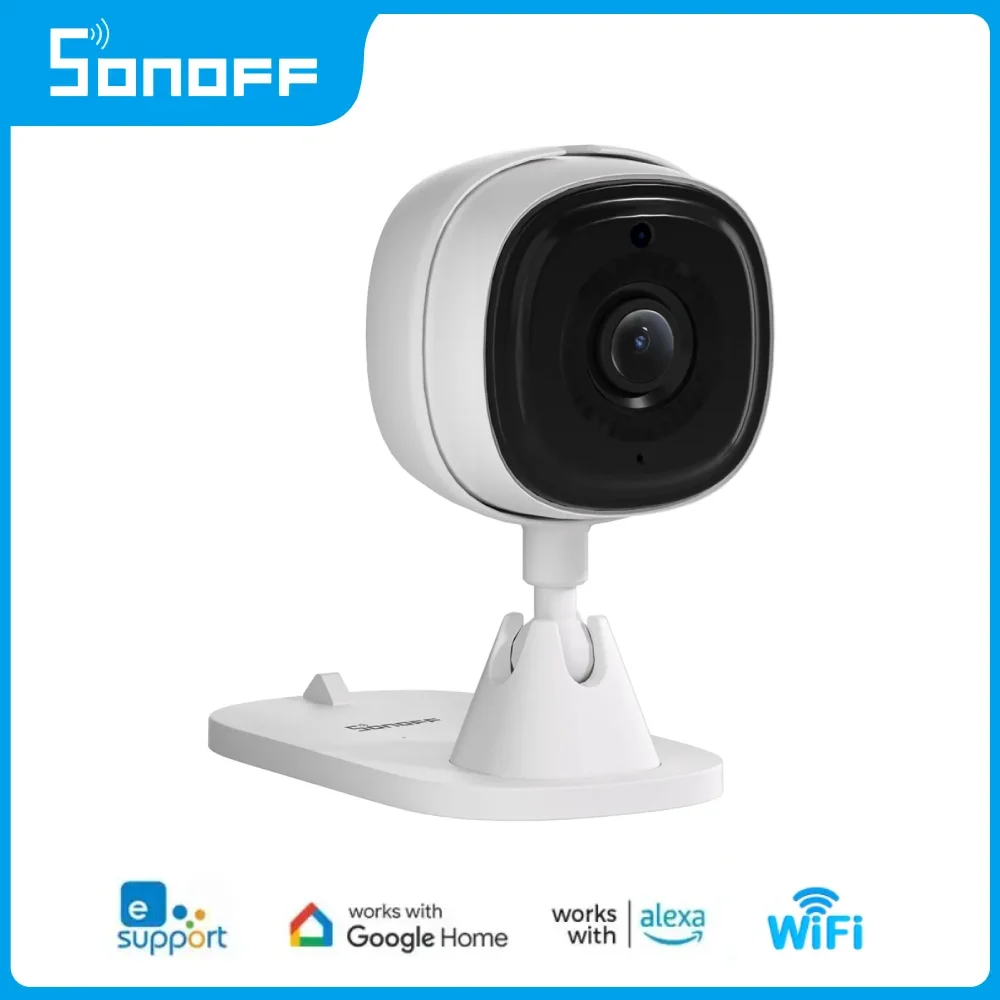 

SONOFF WiFi Camera CAM Slim 1080P Smart Home Remote Alarm Two-Way Audio Scene Linkage Work With Alexa Google Home