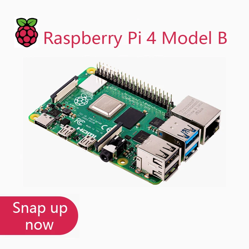 Фото AvaCore Raspberry Pi 4 Model B (4B), доступен с ОЗУ 1 ГБ / 2 ГБ / 4 ГБ / 8 ГБ, четырехъядерный процессор, тактовая частота 1,5 ГГц, опциональный комплект №4