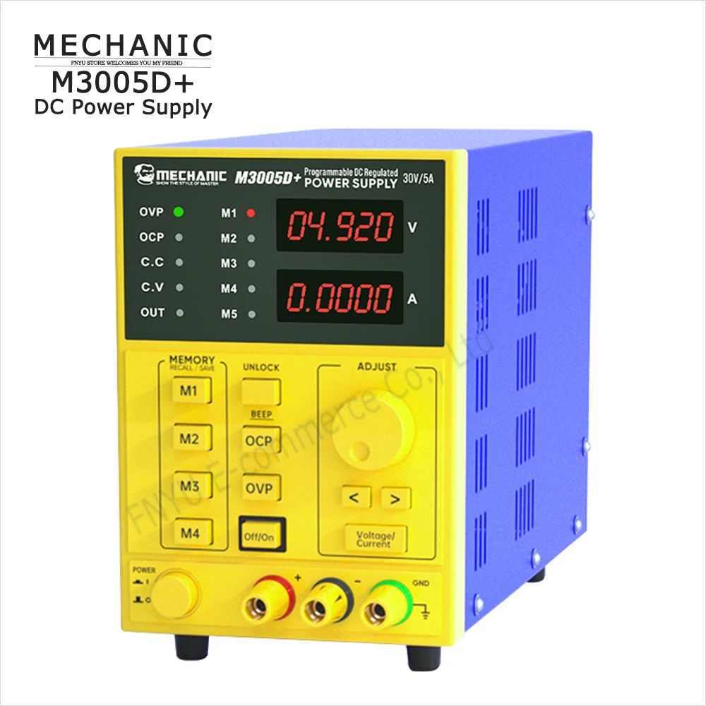 

Блок питания MECHANIC M3005D + 30 в, 5 А, интеллектуальный цифровой дисплей, программируемый регулятор напряжения, многофункциональный инструмент для обнаружения