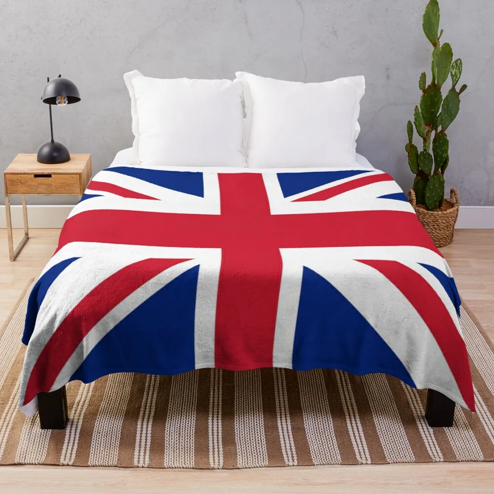 

Union Jack Bedspread Throw Blanket Furry Blankets Shaggy Blanket