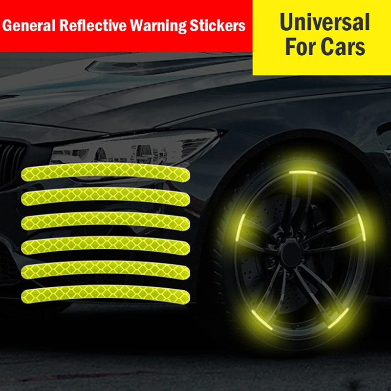 

20 шт. универсальные автомобильные колеса, обычные светоотражающие наклейки, украшение шин