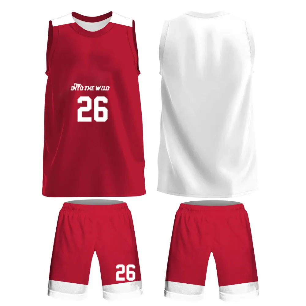 Customized Men Basketball Uniform Suit Professional Team Men Basketball Jersey Suit High Quality Quick Drying Sportswear
