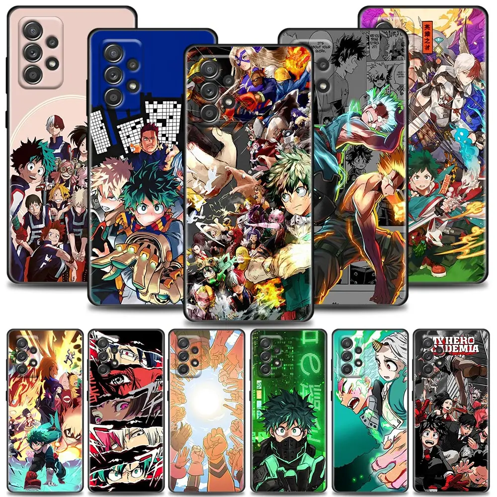 

My Hero Academia Anime Phone Case for Samsung A31 A32 A41 A42 A51 4G 5G A01 A02 A03s A11 A12 A13 A21s A22 Soft Case Cover Fundas