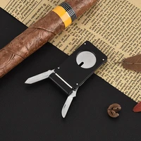 portable cigar cutter stainless steel cigar scissors waist mounted multi function cigar knife cigar tools