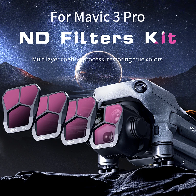

Lens Filters Set for DJI Mavic 3 Pro Camera ND8 ND16 ND32 ND64 Filters UV CPL Polar ND Filter for Mavic 3 Pro Drone Accessories