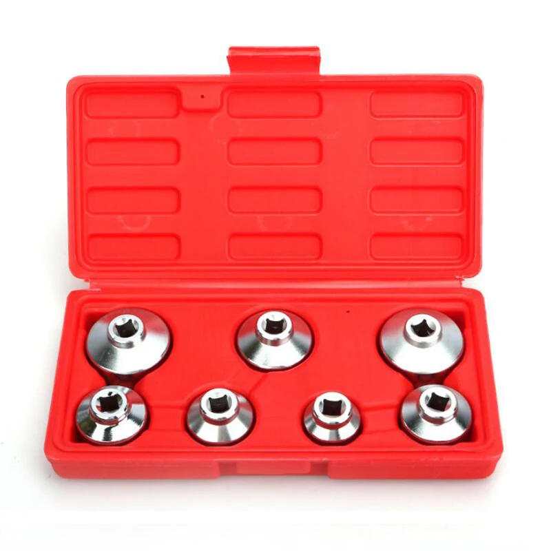 

NEW Oil Filter Socket Remover Removal Tool 24mm 27mm 29mm 30mm 32mm 36mm 38mm 7pc Set