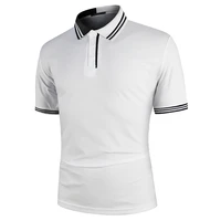 2022men polo men shirt short sleeve polo shirt contrast color polo new clothing summer streetwear casual fashion men tops stripe