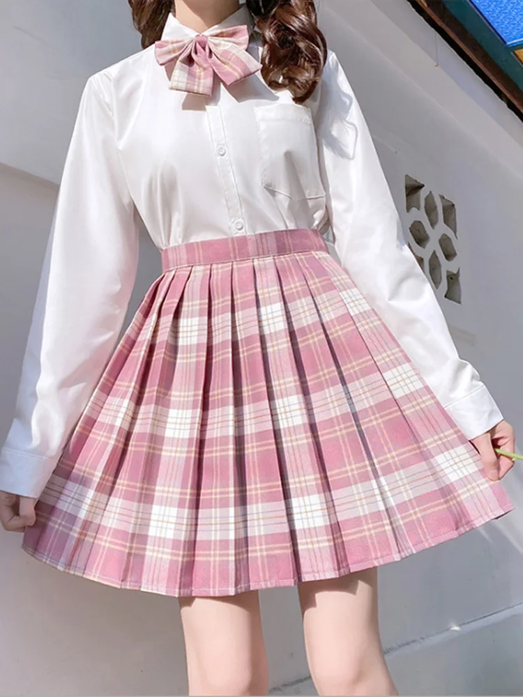 

New Korean Version of Pleated Skirt 2022 New High Waist Summer Women's Skirt Harajuku Y2k Sexy Plaid Mini Skirt Dance Skirt Emo