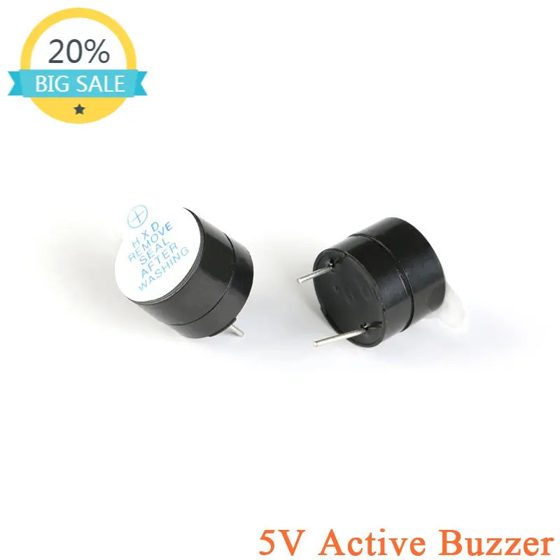 

5pcs Active Buzzer Alarm 5V Electromagnetic SOT Long Sound Speaker Buzzers