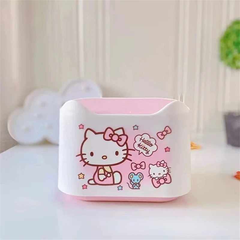 Sanrioed My Melody Kuromi Cinnamoroll Kittly пресс мусорная корзина аниме Kawaii офисный стол для мусора