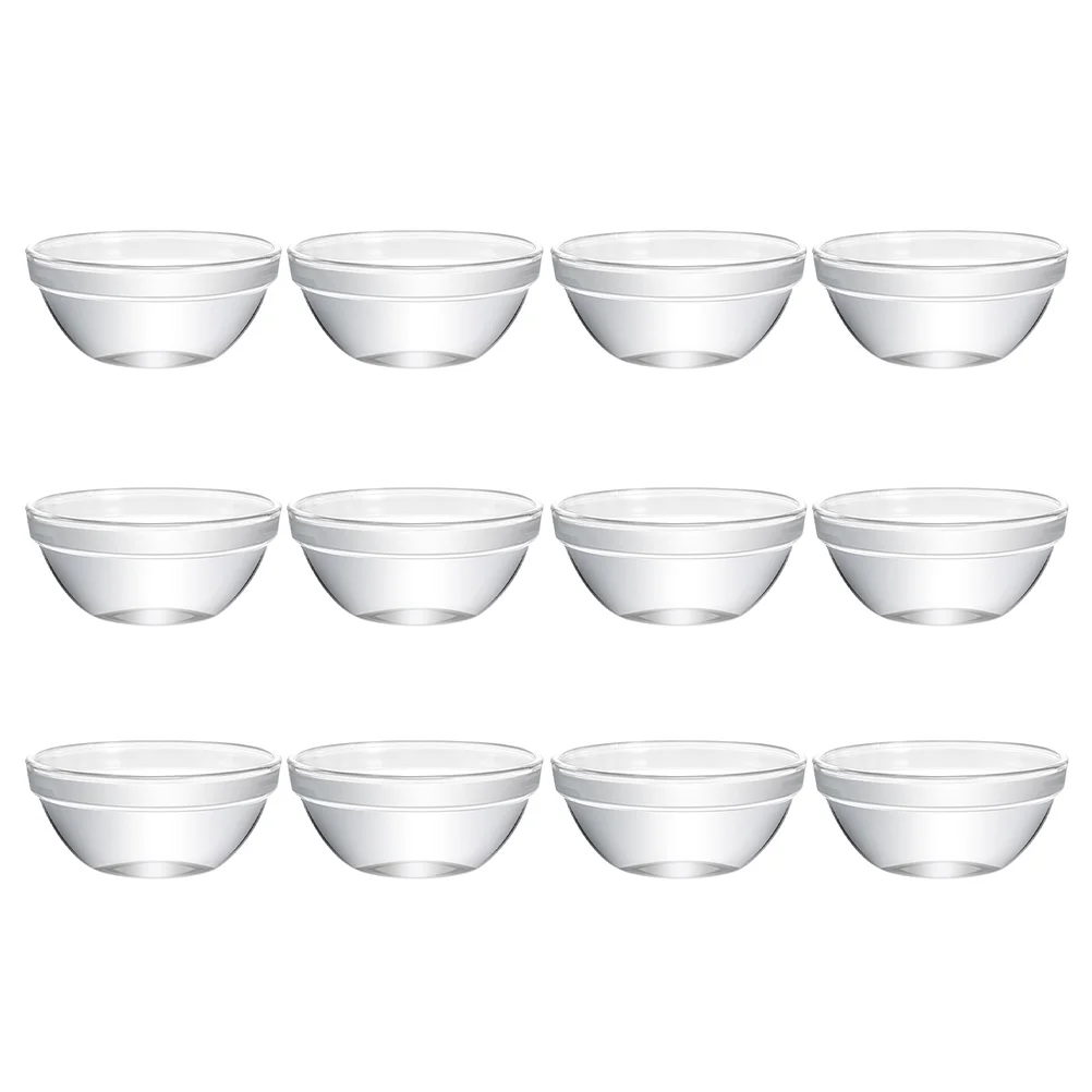 

Bowls Bowl Dessert Serving Mini Pudding Cup Container Cups Prep Salad Ramekins Soup Dishes Clear Round Rice Dip Storage Sauce