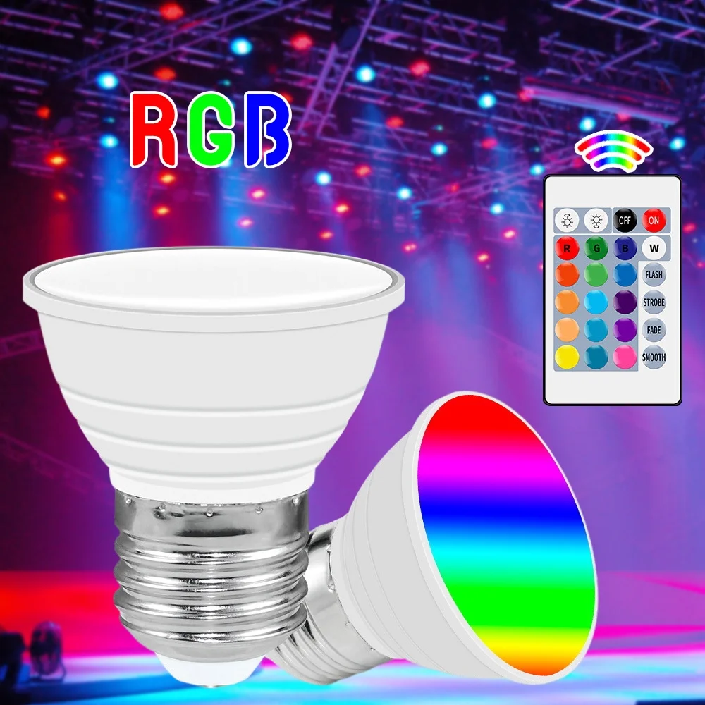 

Controle Remoto 16 Cores RGB smart led Bulbo E27