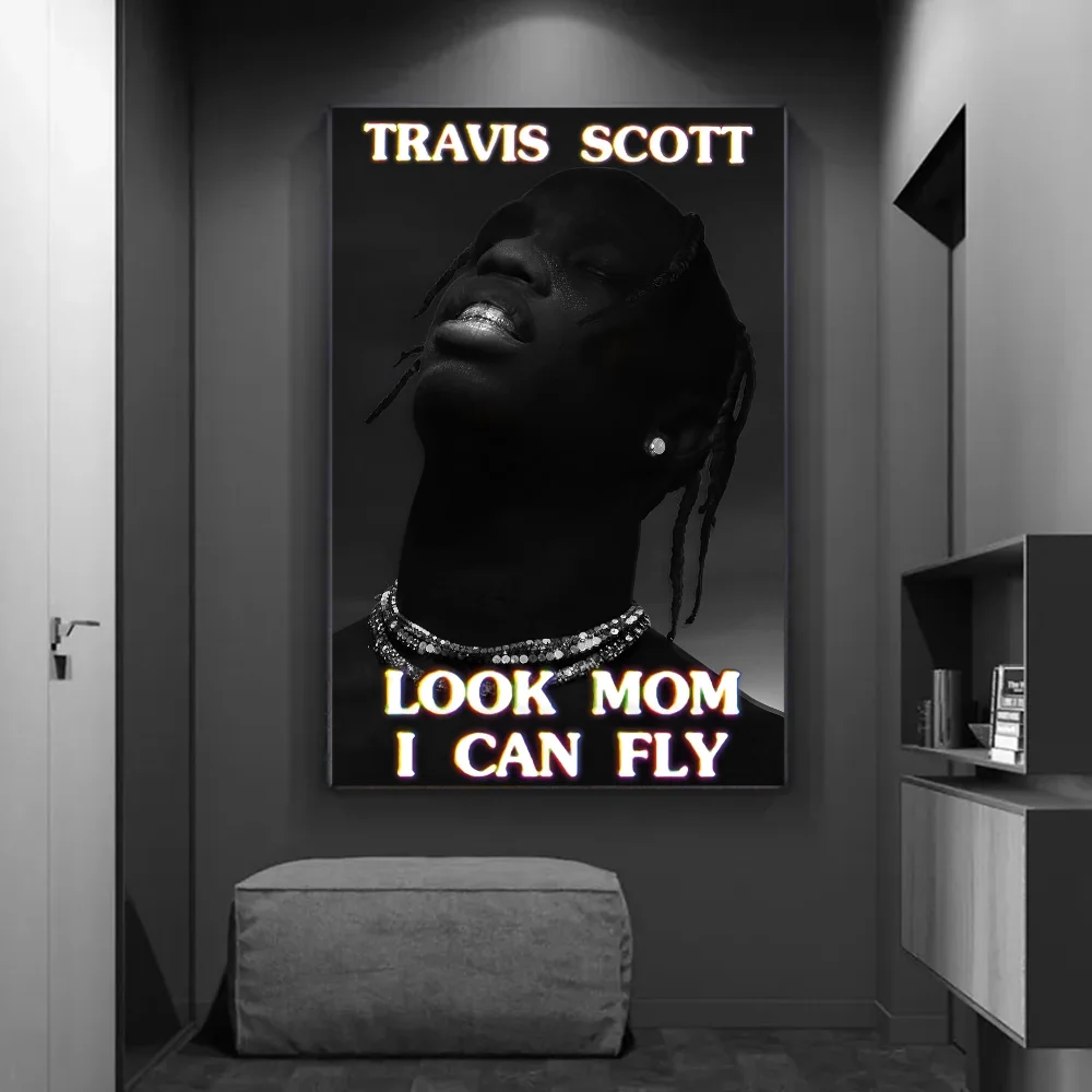 Фото Классические Постеры С Фильмами Travis Scott Astroworld, Винтажные Декоративные Наклейки, Качественная Бумага HD №3
