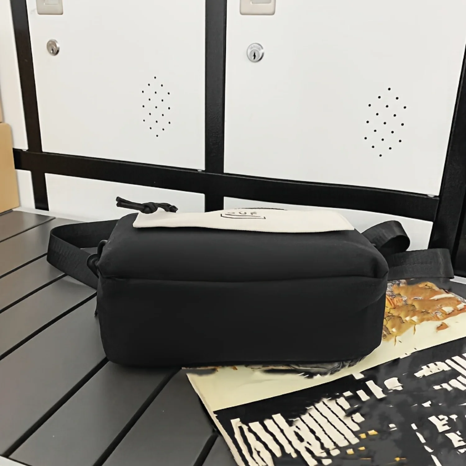 Минималистичная квадратная сумка через плечо с цветными блоками Женский