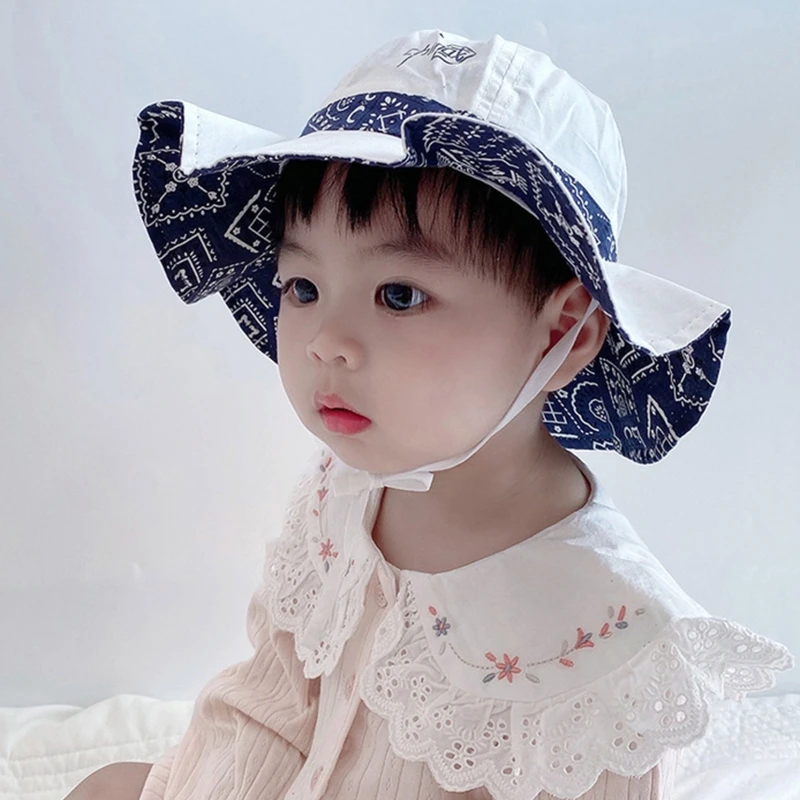 Детская Панама C6UD в китайском стиле милая детская шляпа с широкими полями для