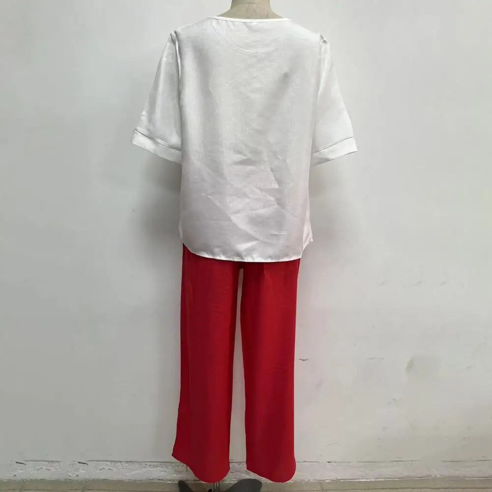 

2 шт./комплект, женские длинные брюки с круглым вырезом