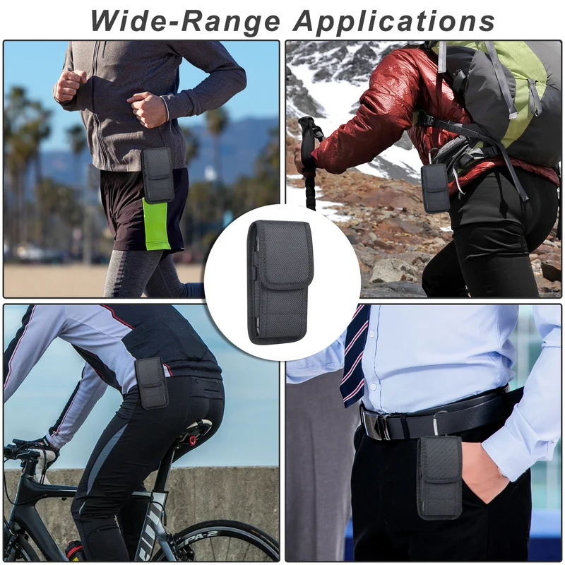 Phone Bag Pouch For iPhone 14 13 12 Mini 11 Pro Max X 8 7 6 6S Plus 5S SE 5C 4s Xr Xs Case Belt Clip Holster Oxford cloth Cover