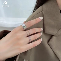 punk hip hop link chain diamond ring female voice male voice teenagers girl gothic imitation pearl finger diamond ring party
