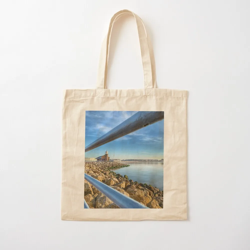 The Stone Jetty at Morecambe Bay Tote Bag Холщовая сумка-тоут мужская холщовая