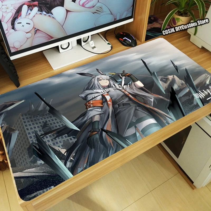 

Игровой коврик для мыши arknight Frostnova с аниме, большой Настольный коврик для клавиатуры, игровой коврик для ноутбука, утолщенный коврик для мыш...