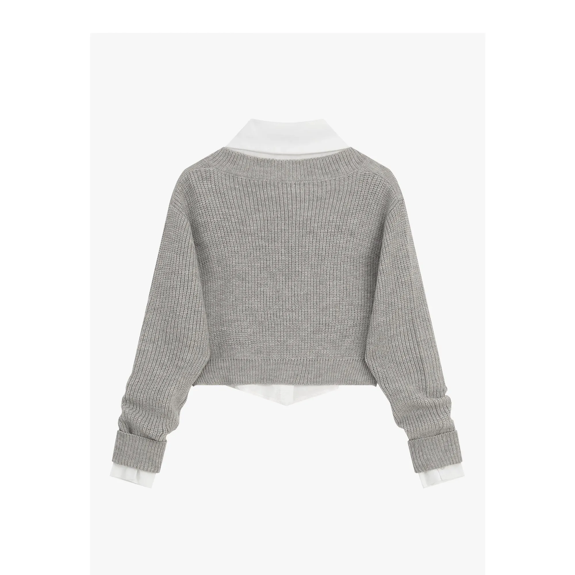 Женский трикотажный укороченный свитер в стиле High Street Y2K повседневный джемпер с