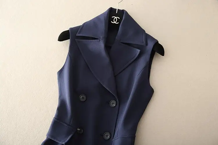 Специальный № 23 Осень-Зима стильный женский с большим отворотом двубортный