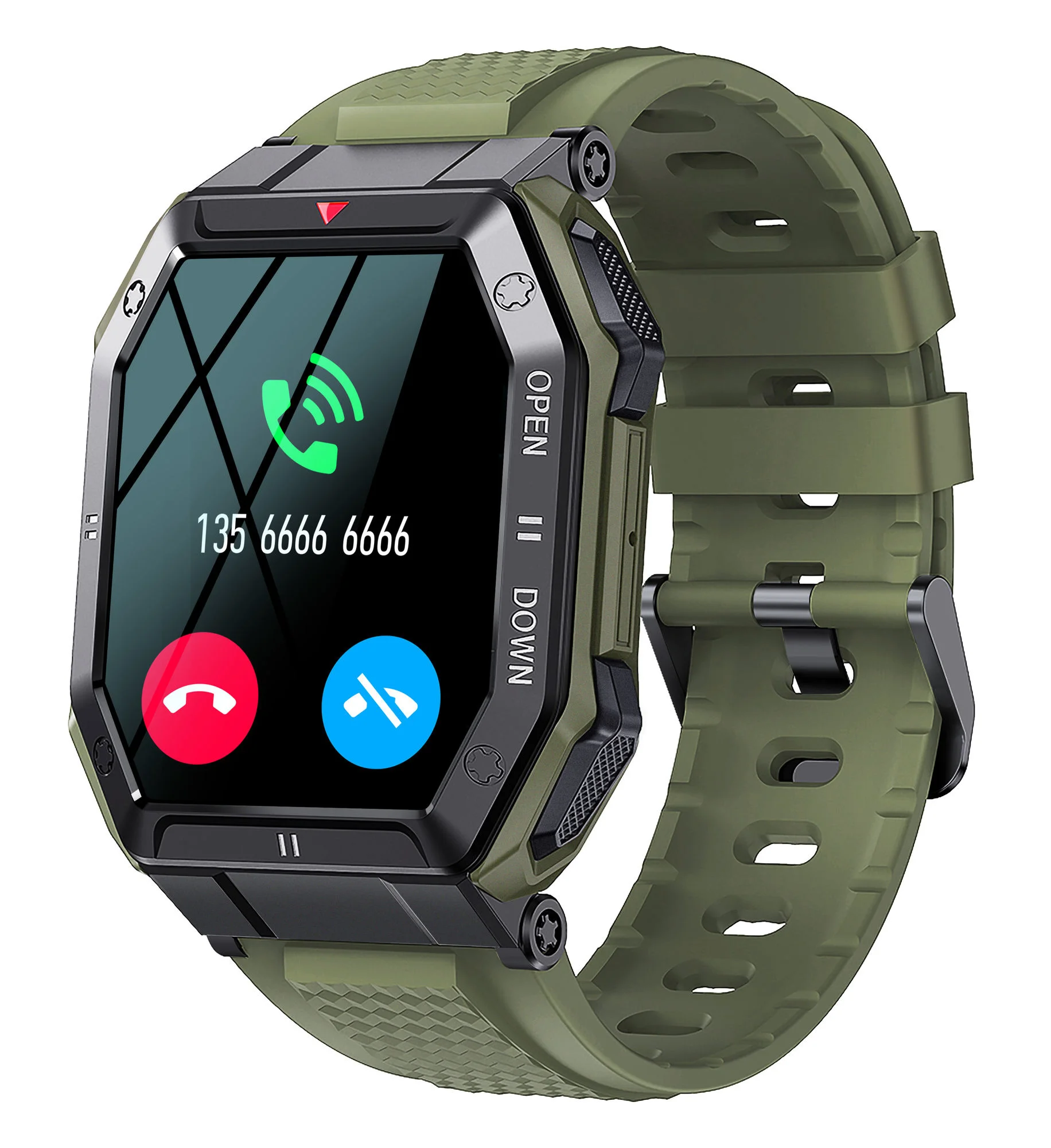 

2023 New Arrivals Military Smart Watch Men 1.85inch Bluetooth Call Healthy Monitor Outdoor IP68 Waterproof Smartwatch Promotion